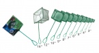 épuisette '4 10 cm 1,20€ N°6 15cm 1,60€ N°8 20cm 2€